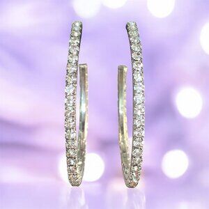 Silver Colour Blingy earrings